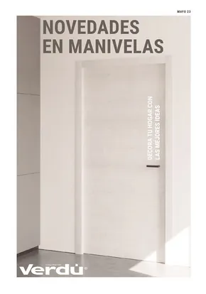 Portada del folleto de novedades en manivelas